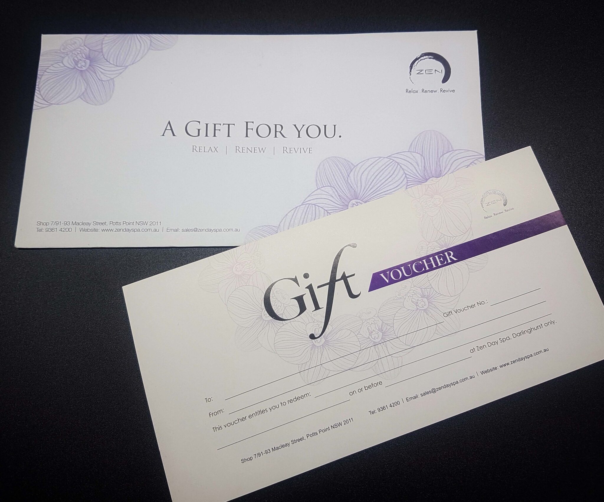 Massage Gift Voucher Facial Gift Voucher Zen Day Spa