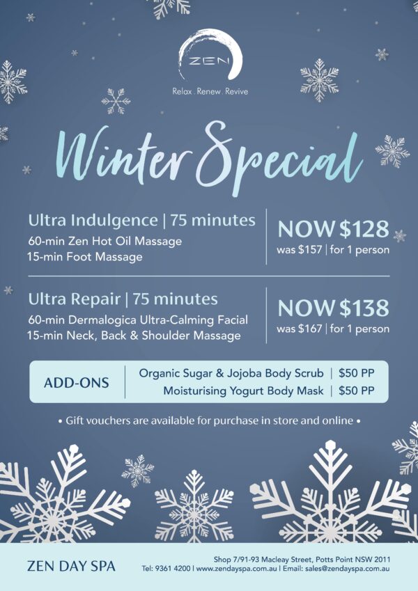 Winter Spa Packages - Zen Day Spa