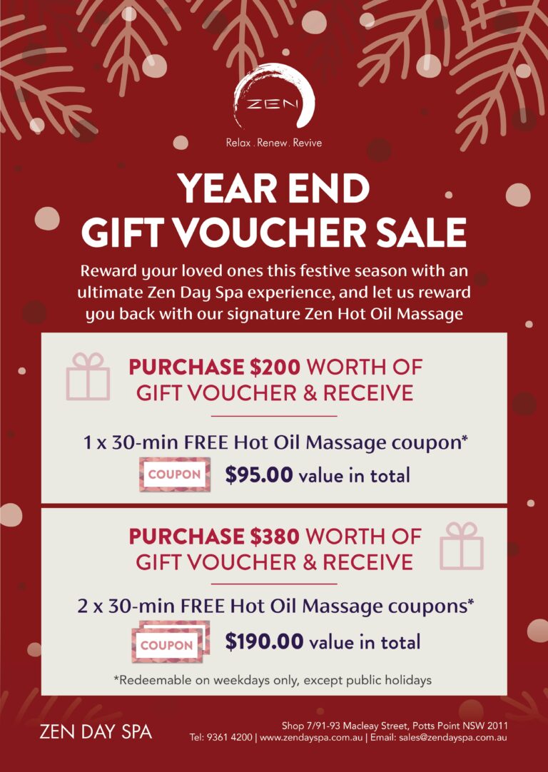 Mega Gift Voucher Sale 2024 - Zen Day Spa