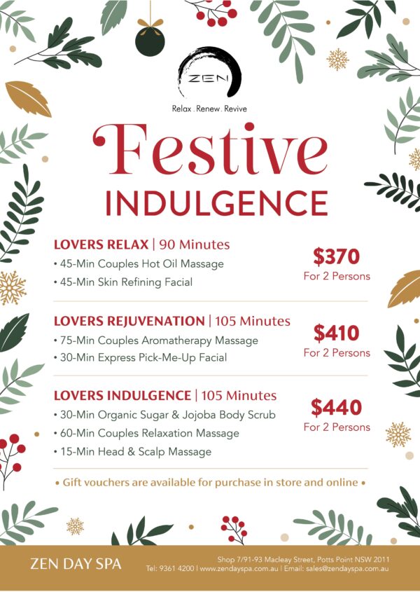 Festive Indulgence 2024 Couples - Zen Day Spa